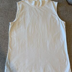 Christopher & Banks Mock Neck White Tank Size M